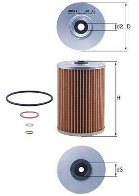 Mahle OX32D Ölfilter