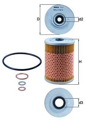 Mahle OX32D Ölfilter