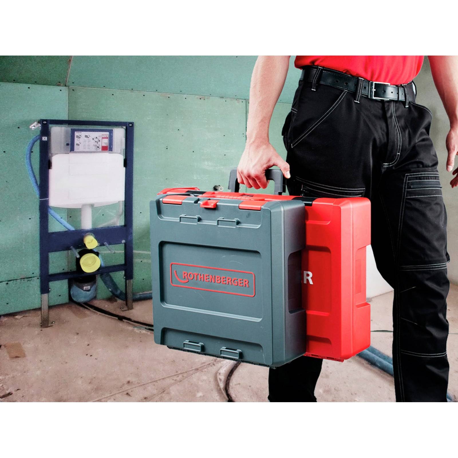 ROTHENBERGER ROCASE 4414 rot ohne Einlagemit mit BA-Halter - 1300003335