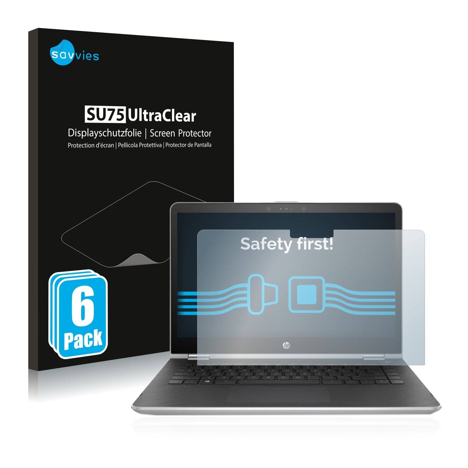 6x Savvies SU75 Displayschutzfolie für TCL 10 Pro (NUR