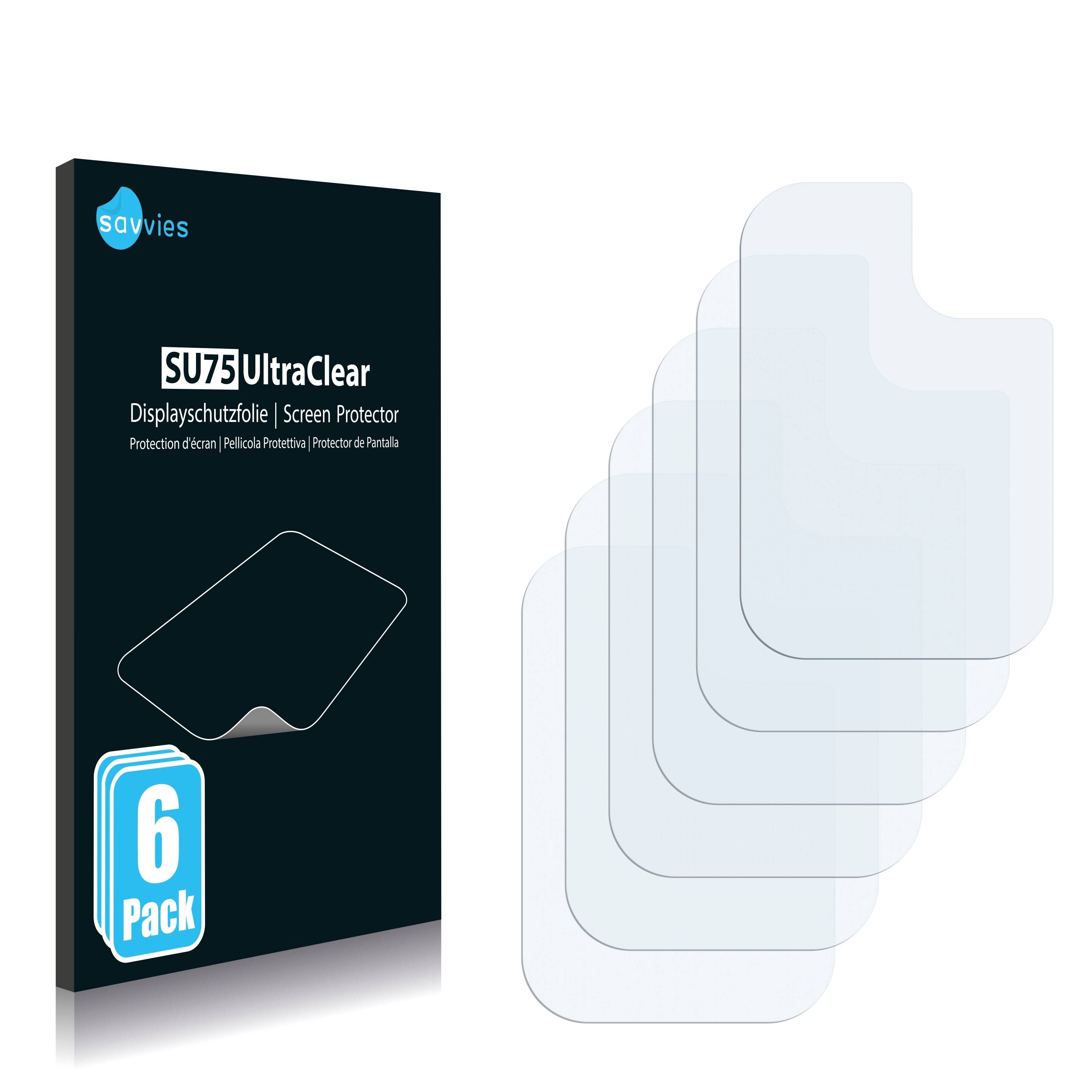 6x Savvies SU75 Displayschutzfolie für Samsung Galaxy A21s (NUR