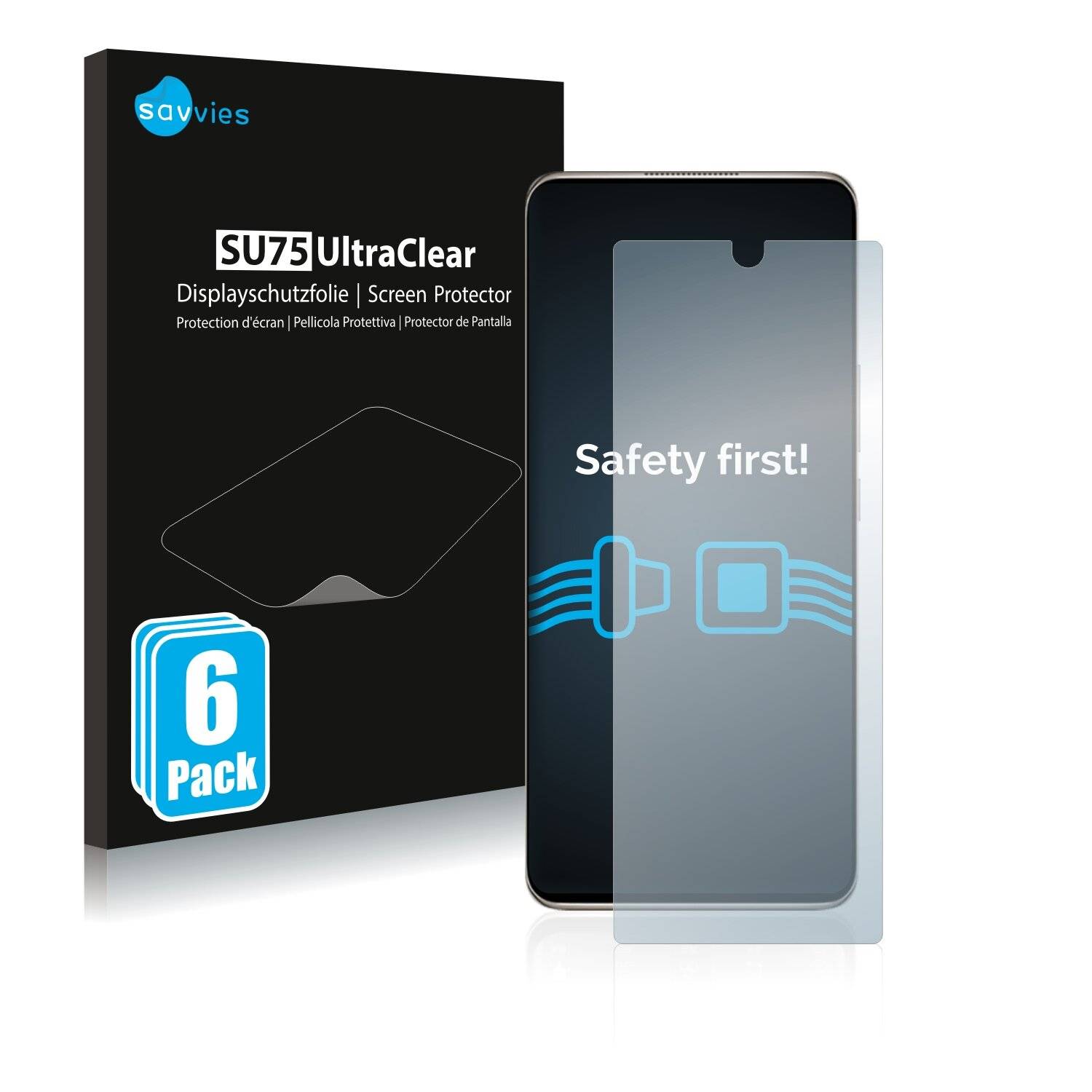 6x Savvies SU75 Displayschutzfolie für Huawei Nova 8