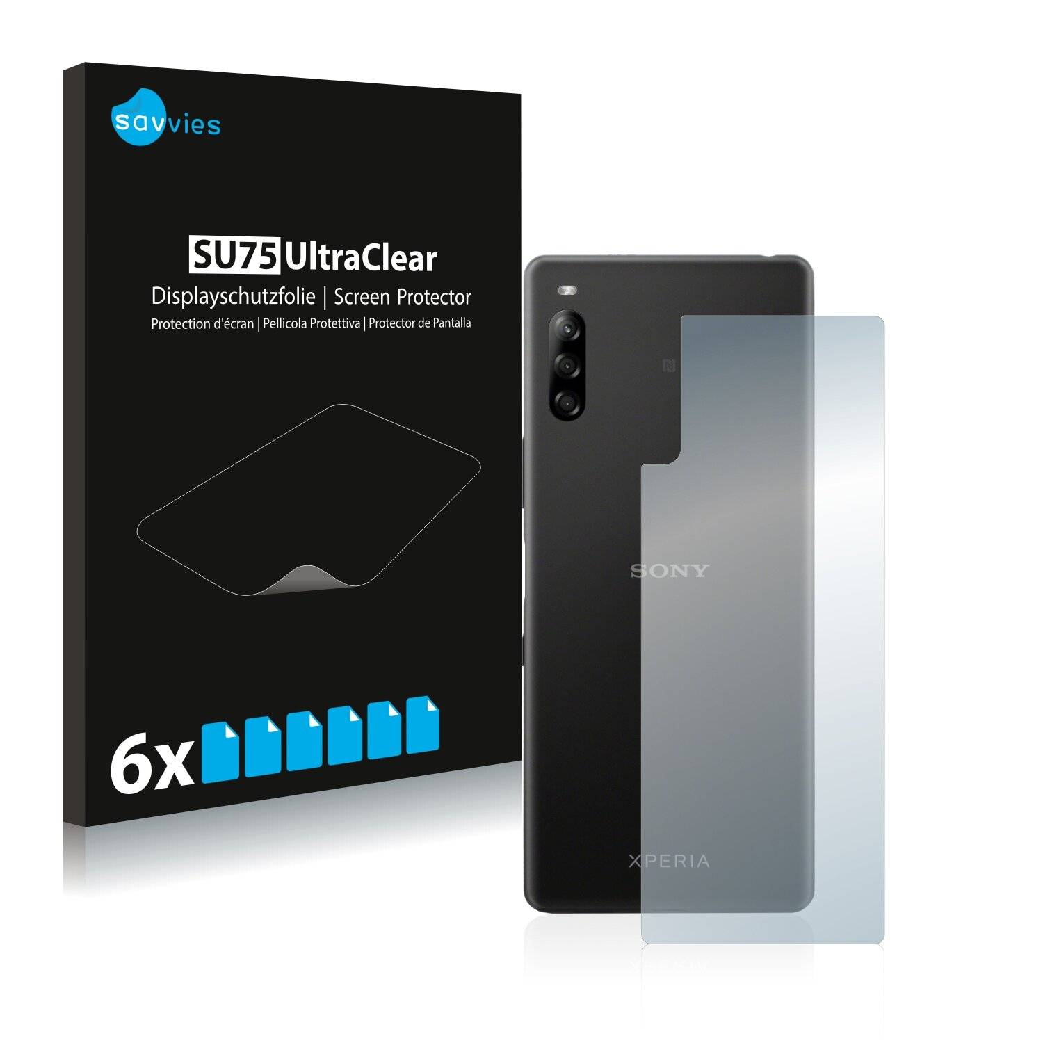 6x Savvies SU75 Displayschutzfolie für Sony Xperia L4