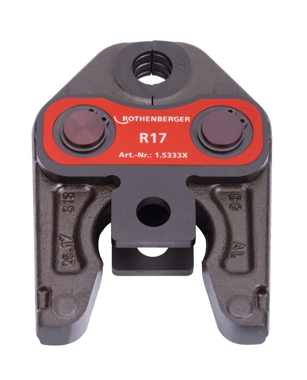 Rothenberger R17 Eck- und Flachzange, Modell Art.-Nr. 1.5333X, von oben auf weißem Hintergrund abgebildet.