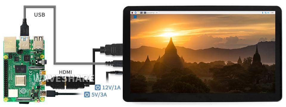Universal 15,6" Display mit HDMI Eingang und kapazitivem Touchscreen