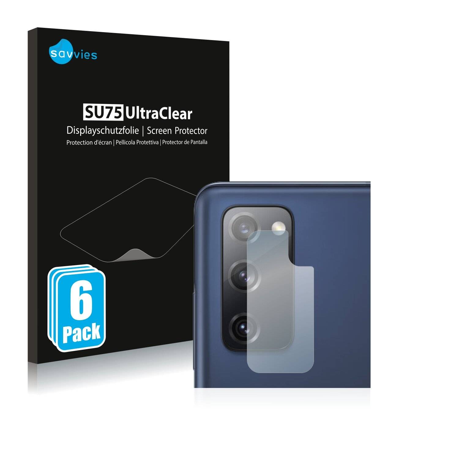6x Savvies SU75 Displayschutzfolie für Samsung Galaxy S20 FE (NUR