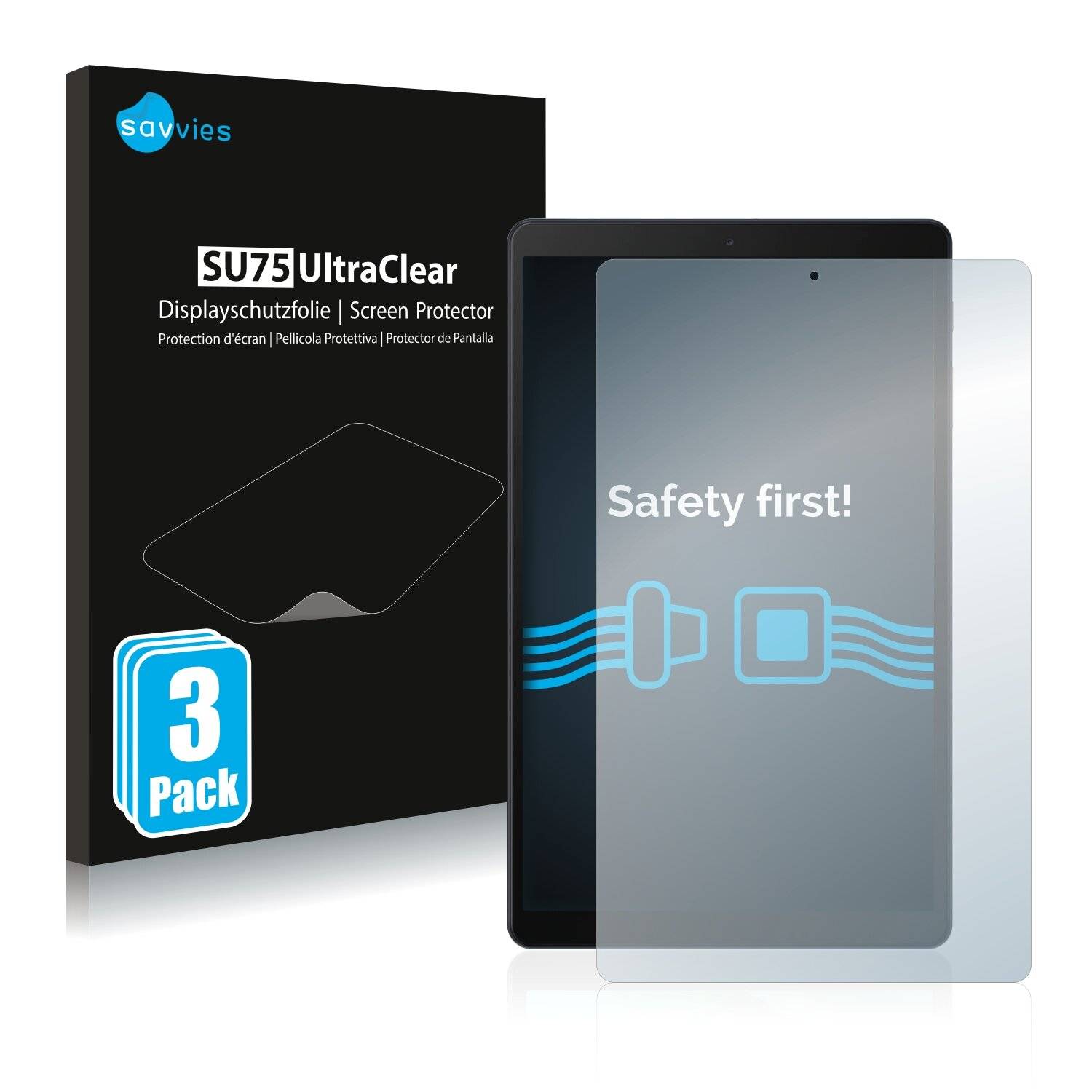 3x Savvies SU75 Displayschutzfolie für Samsung Galaxy Tab A 10.1 LTE