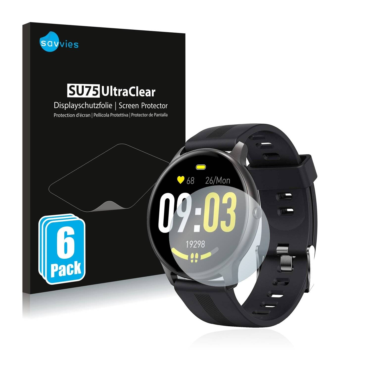 6x Savvies SU75 Displayschutzfolie für AGPtek