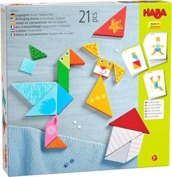 HABA - Legespiel Bunter Tangram-Mix