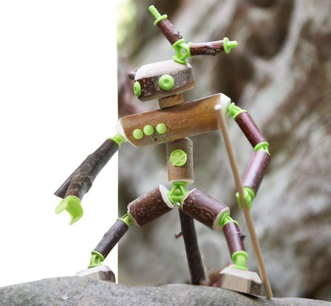 Haba Terra Kids 305343 Connectors Konstruktions-Set Figuren Holz Kork Anleit. 8+