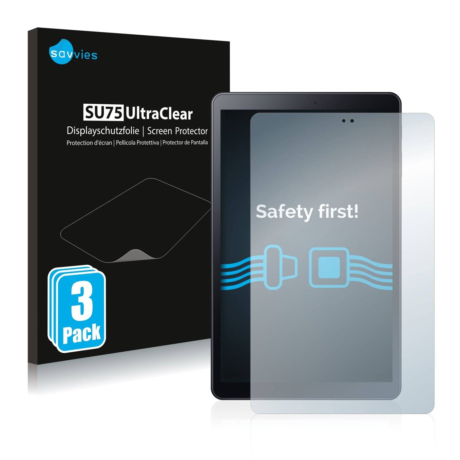 3x Savvies SU75 Displayschutzfolie für Samsung Galaxy Tab A 10.5