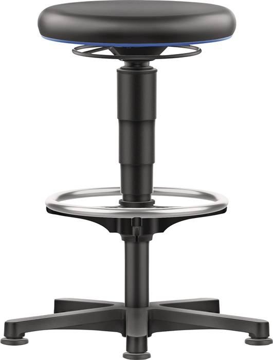 Drehhocker Bodengleiter u.Fußring Integralschaum Integralschaum schwarz