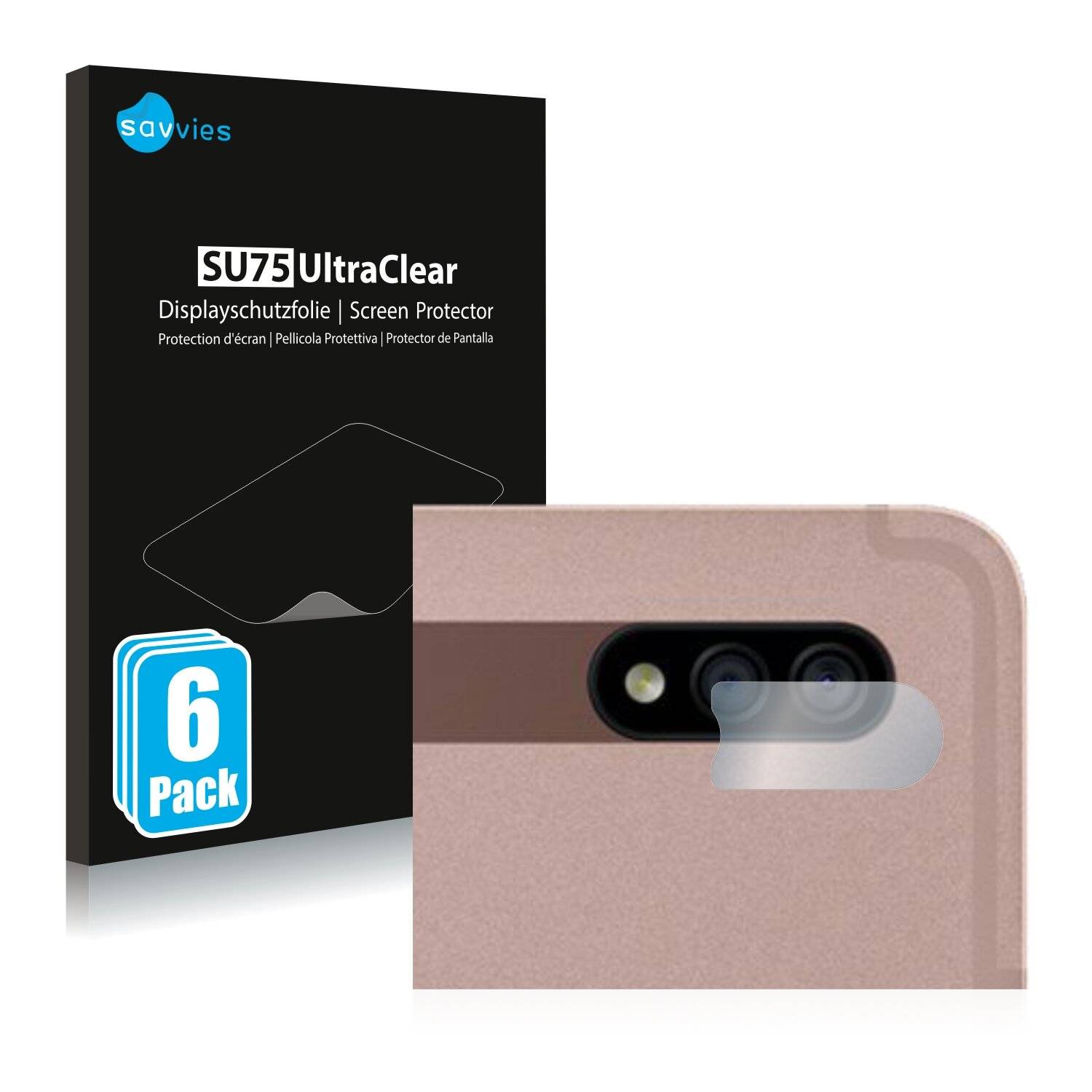 6x Savvies SU75 Displayschutzfolie für Samsung Galaxy Tab S7 WiFi 2020 (NUR