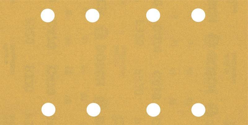 Ein beiger Quadrat mit vier gleichmäßig verteilten weißen Kreisen, die Würfelflächen ohne Zahlen ähneln, in einem 2 x 2 Muster angeordnet.