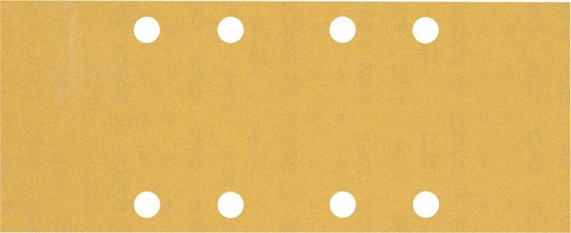 Vier weiße Kreise auf einem goldbraunen Hintergrund, in einer quadratischen Anordnung.