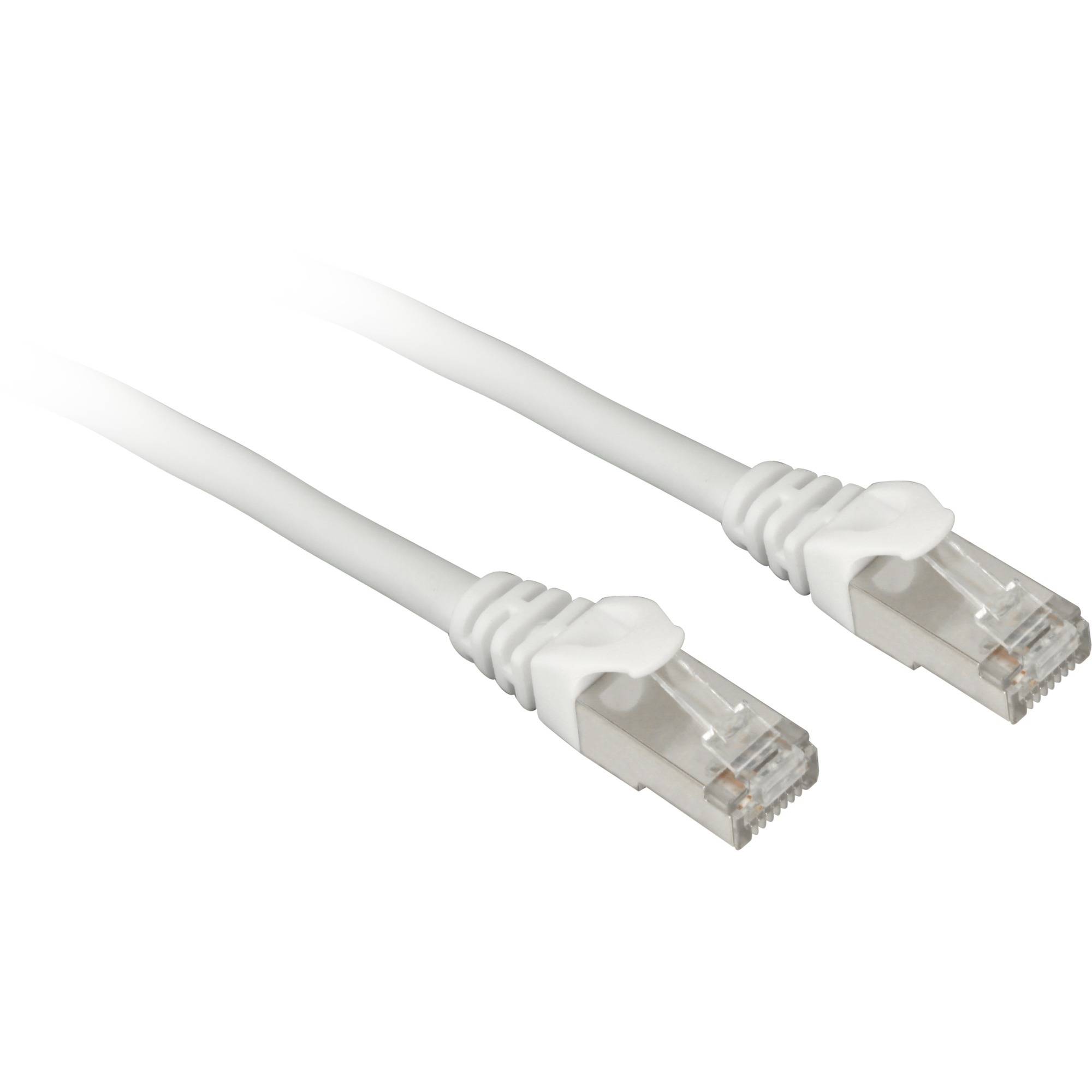 Sharkoon Patchkabel SFTP, RJ-45, mit Cat.7a Rohkabel (weiß, 7,5 Meter) - Kabel -