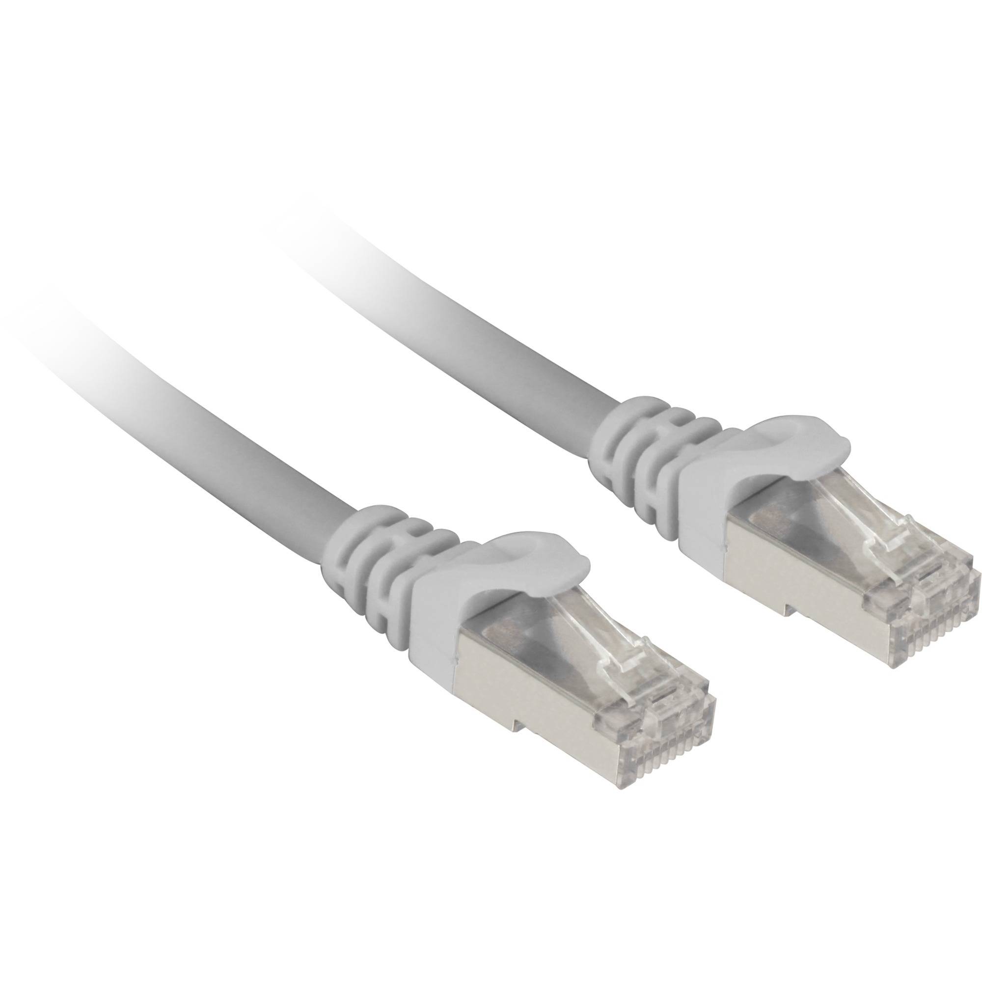 Sharkoon Patchkabel SFTP, RJ-45, mit Cat.7a Rohkabel (grau, 7,5 Meter) - Kabel -