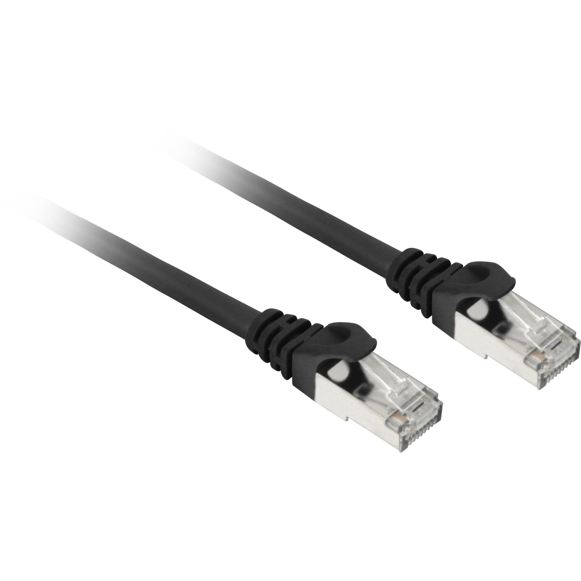 Sharkoon Patchkabel SFTP, RJ-45, mit Cat.7a Rohkabel (schwarz, 2 Meter) - Kabel