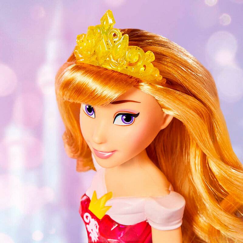 DISNEY PRINCESS ROYAL GLITTER AURORA PUPPE F0899 HASBRO