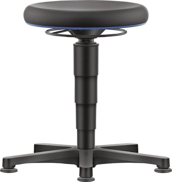 Drehhocker Bodengleiter Integralschaum Integralschaum schwarz