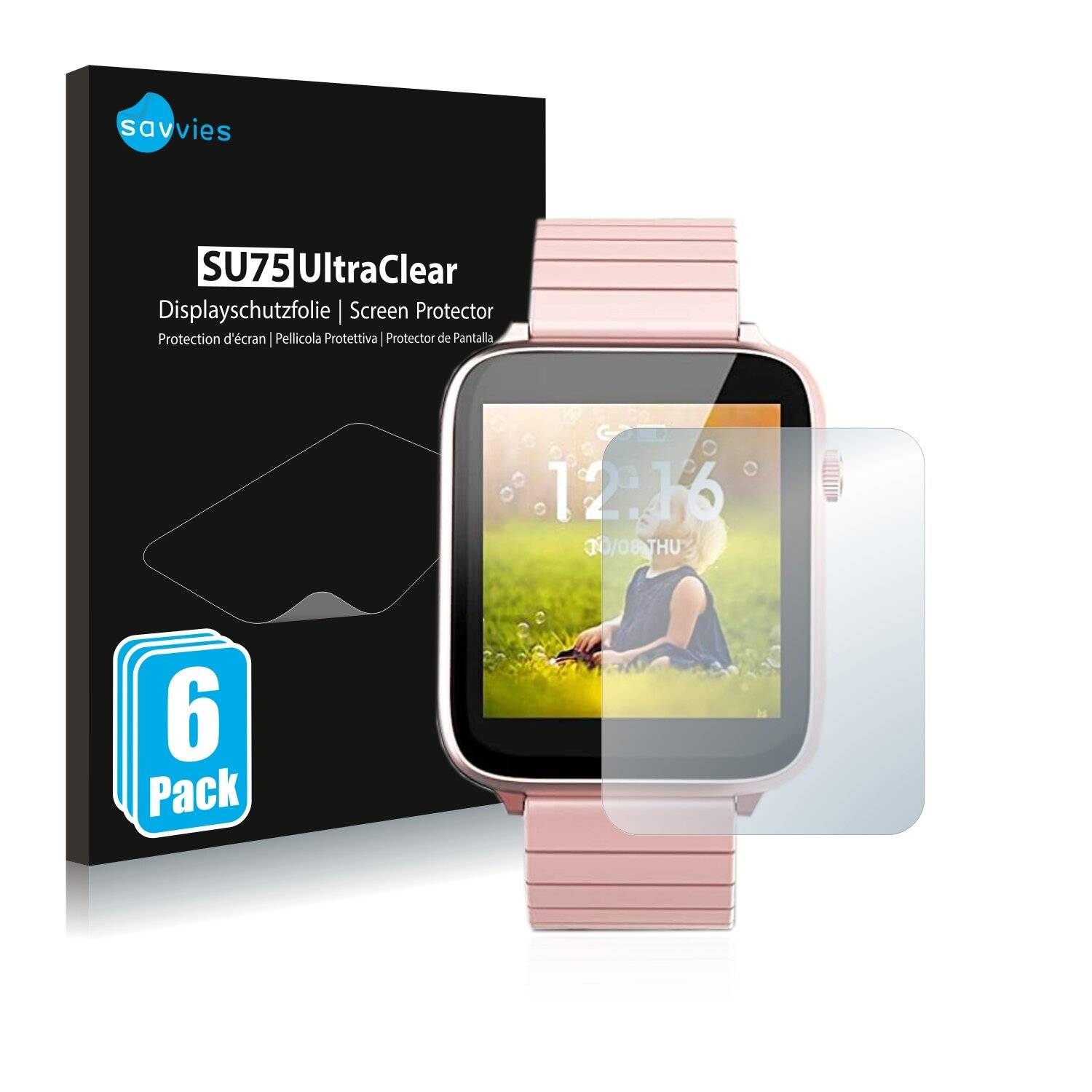 6x Savvies SU75 Displayschutzfolie für Elegiant