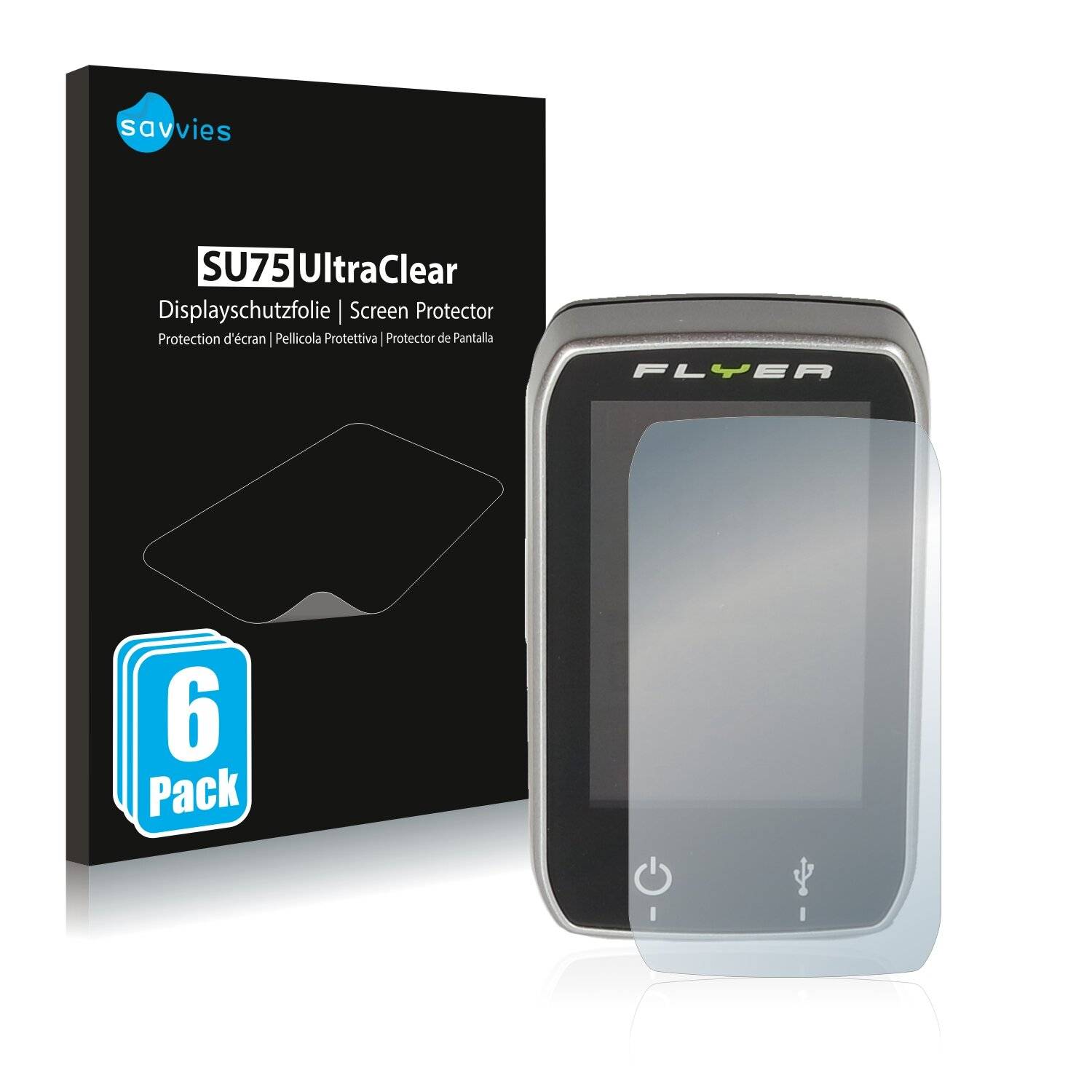 6x Savvies SU75 Displayschutzfolie für Panasonic Display