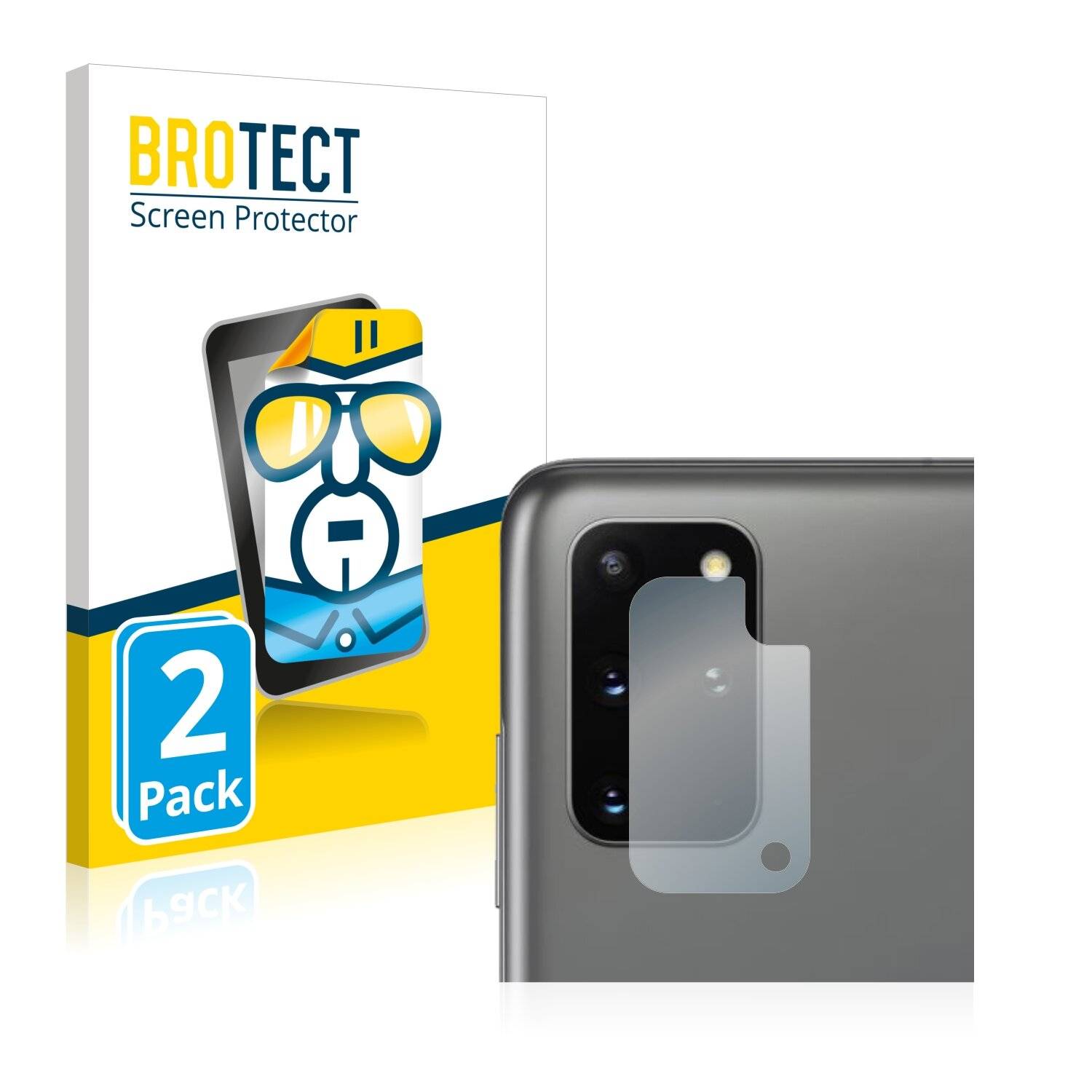 2x BROTECT HD-Clear Displayschutzfolie für Samsung Galaxy S20 Plus (NUR