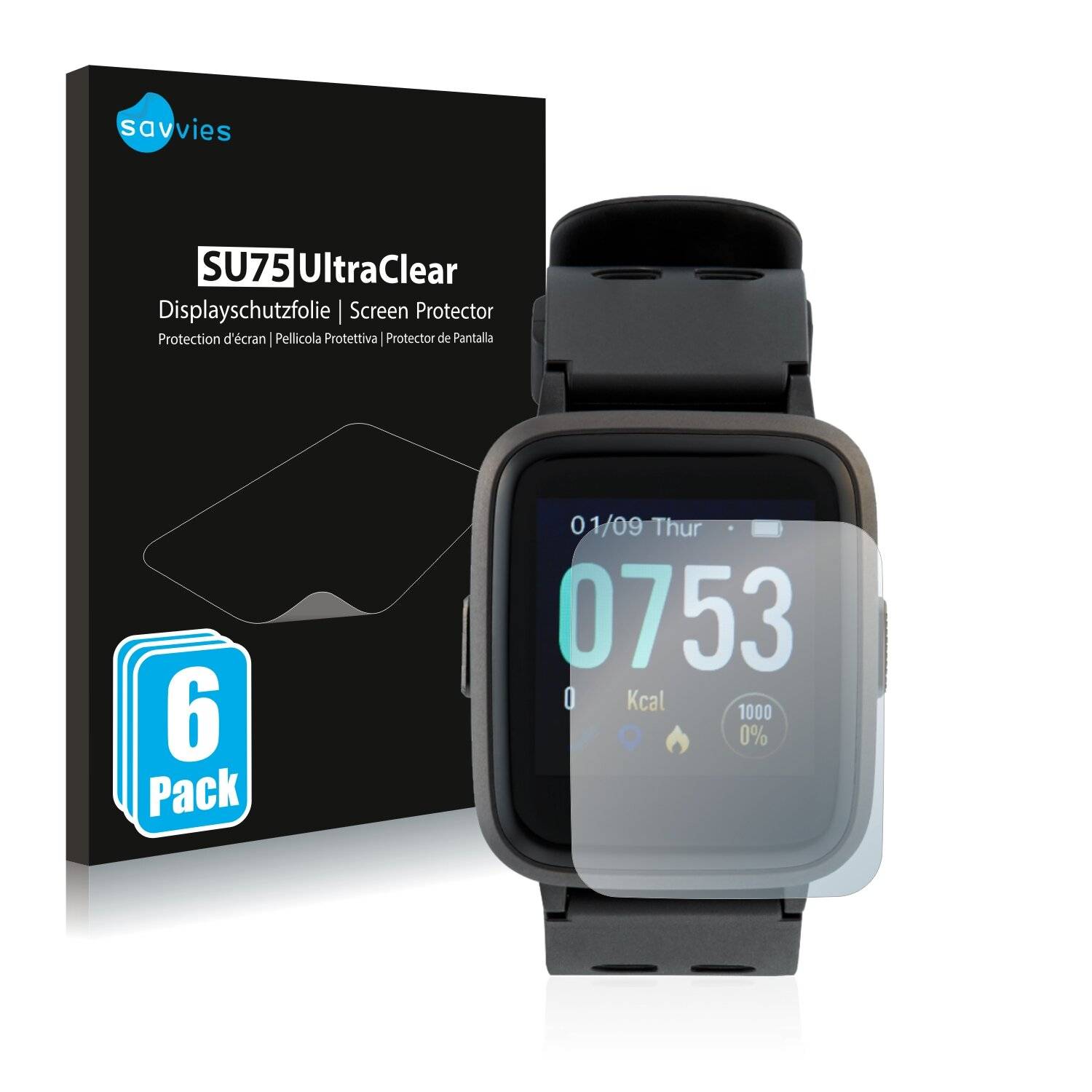 6x Savvies SU75 Displayschutzfolie für Medion Life
