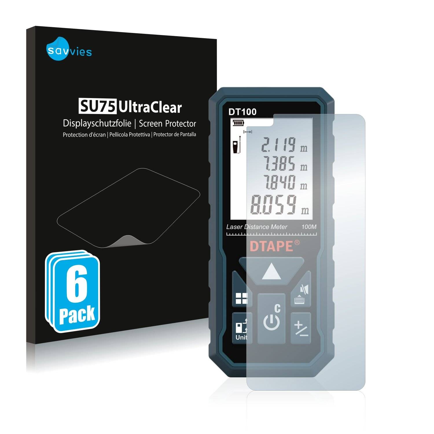 6x Savvies SU75 Displayschutzfolie für Oppo Reno 4