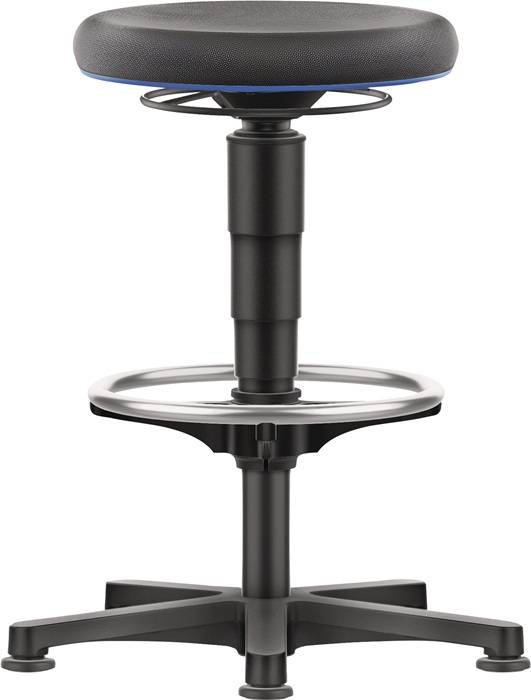 Drehhocker Bodengleiter u.Fußring Supertec schwarz