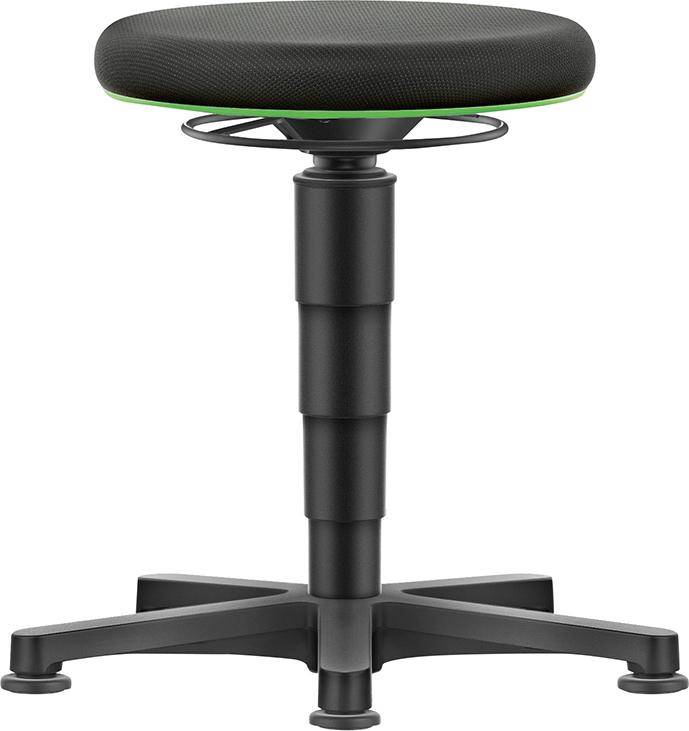 Drehhocker Stoffsitz Sitzhöhe 450 - 650 mm mit Gleiter