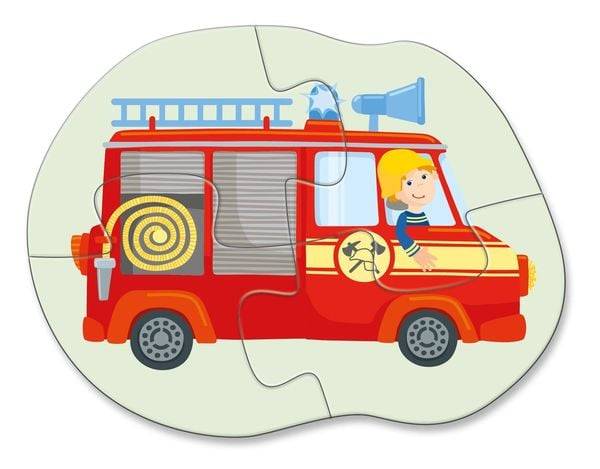 HABA - 4 erste Puzzles - Einsatzfahrzeuge