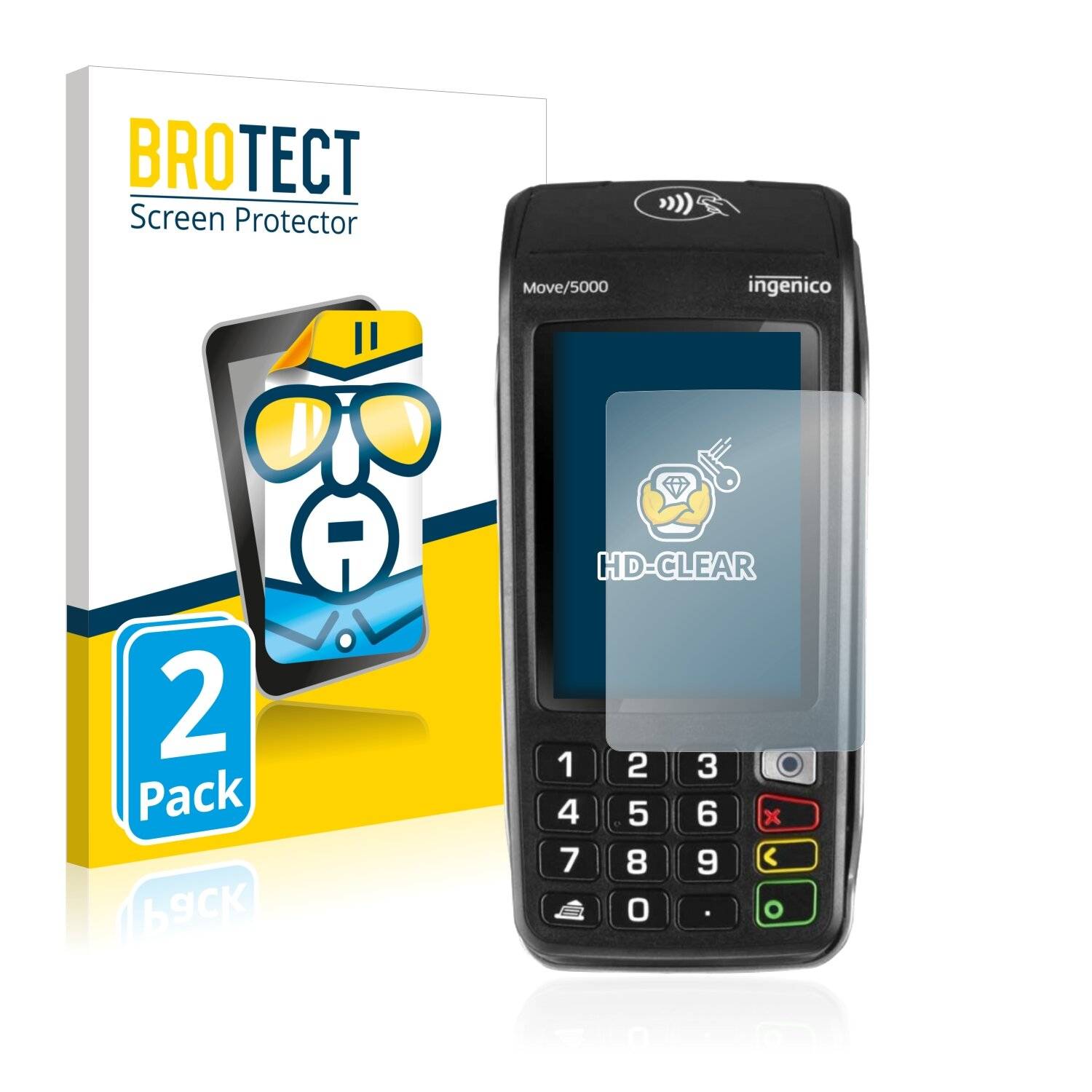 2x BROTECT HD-Clear Displayschutzfolie für Ingenico