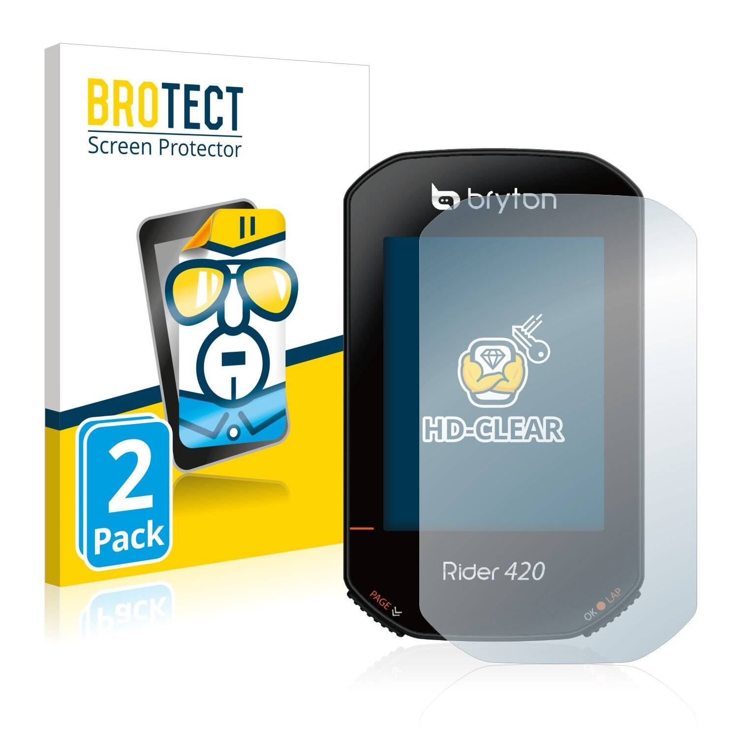 2x BROTECT HD-Clear Displayschutzfolie für Bryton Rider