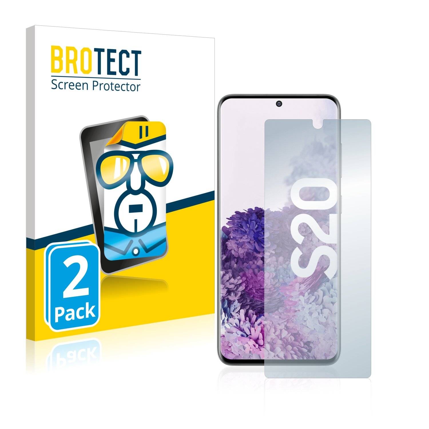 2x BROTECT HD-Clear Displayschutzfolie für Samsung Galaxy
