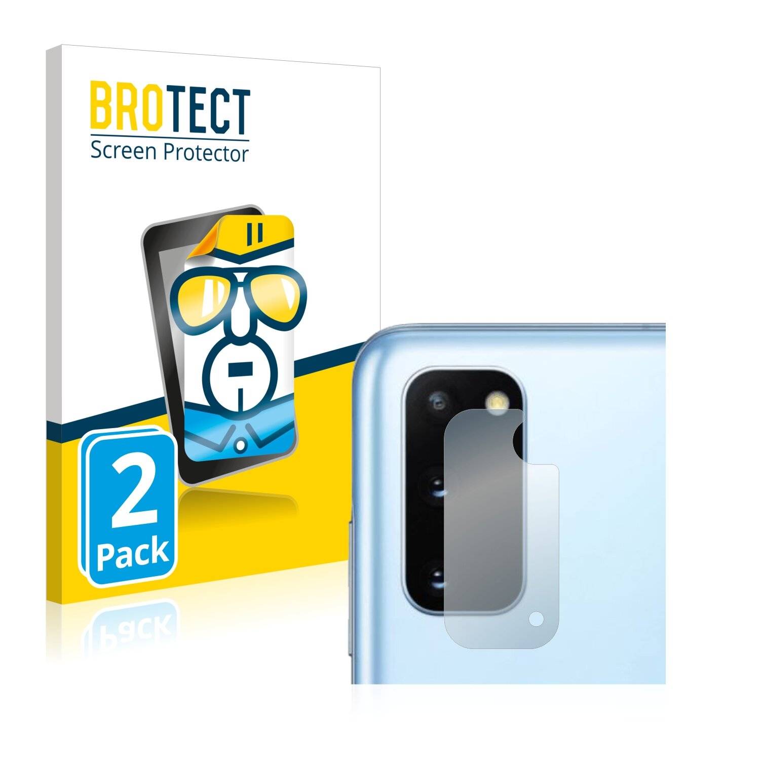 2x BROTECT HD-Clear Displayschutzfolie für Samsung Galaxy S20 (NUR