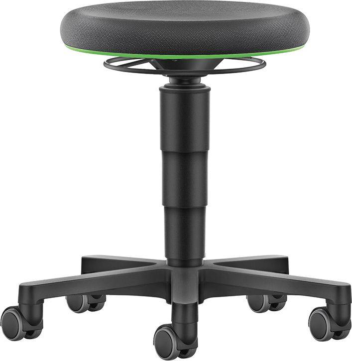 Drehhocker Supertect Sitzhöhe 450 - 650 mm mit Rollen