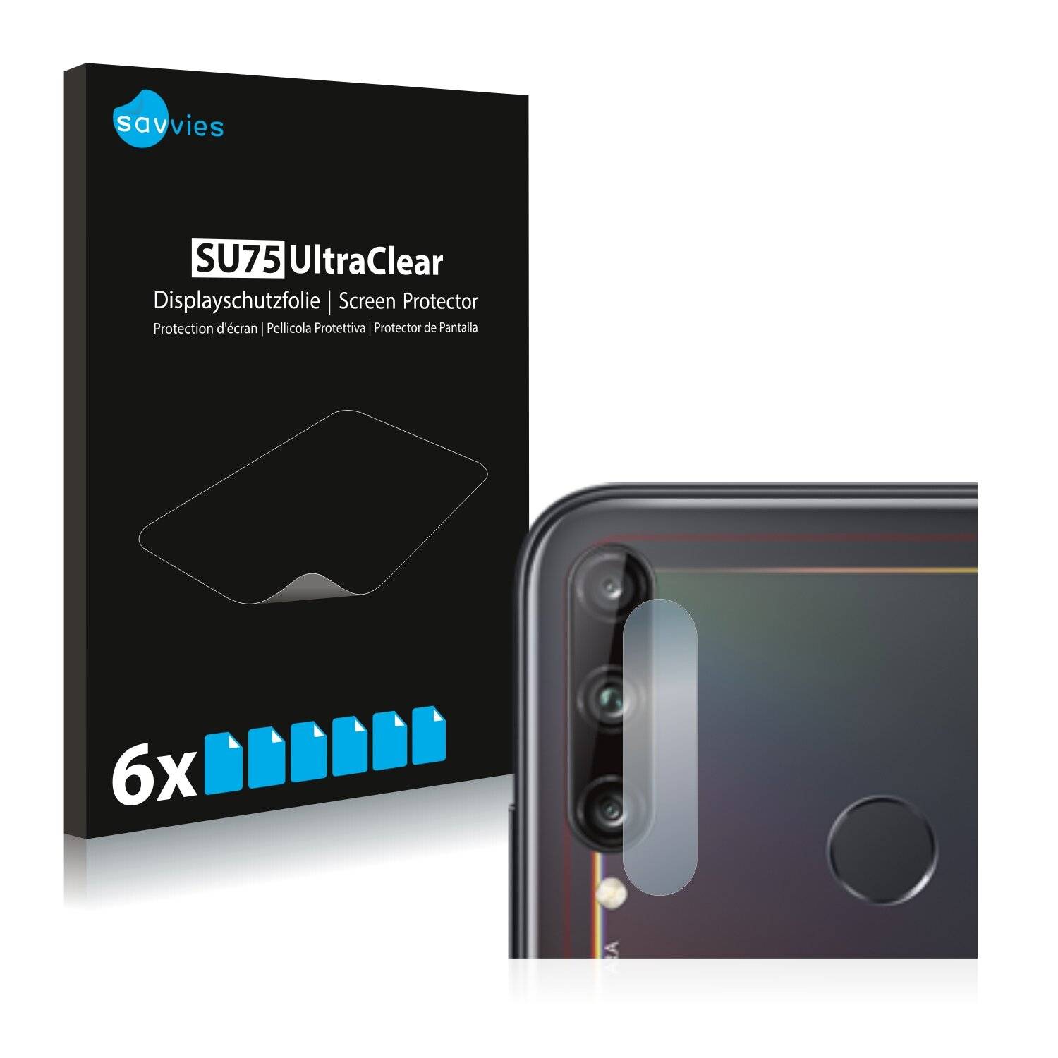 6x Savvies SU75 Displayschutzfolie für Huawei P40 Lite E (NUR