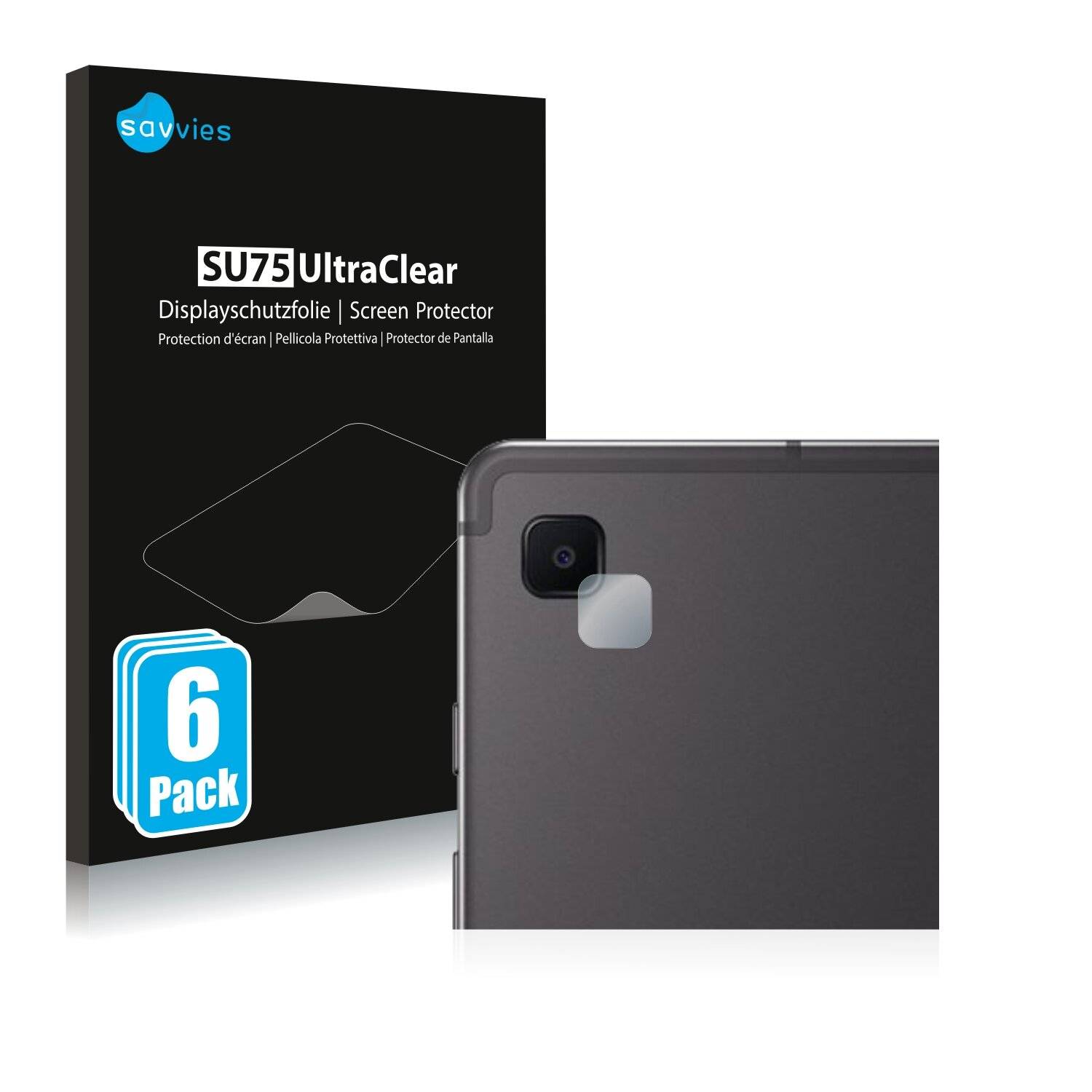 6x Savvies SU75 Displayschutzfolie für Samsung Galaxy Tab S6 Lite WiFi 2020 (NUR