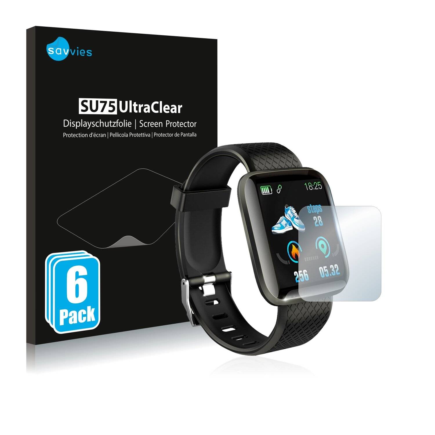 6x Savvies SU75 Displayschutzfolie für Lifebee
