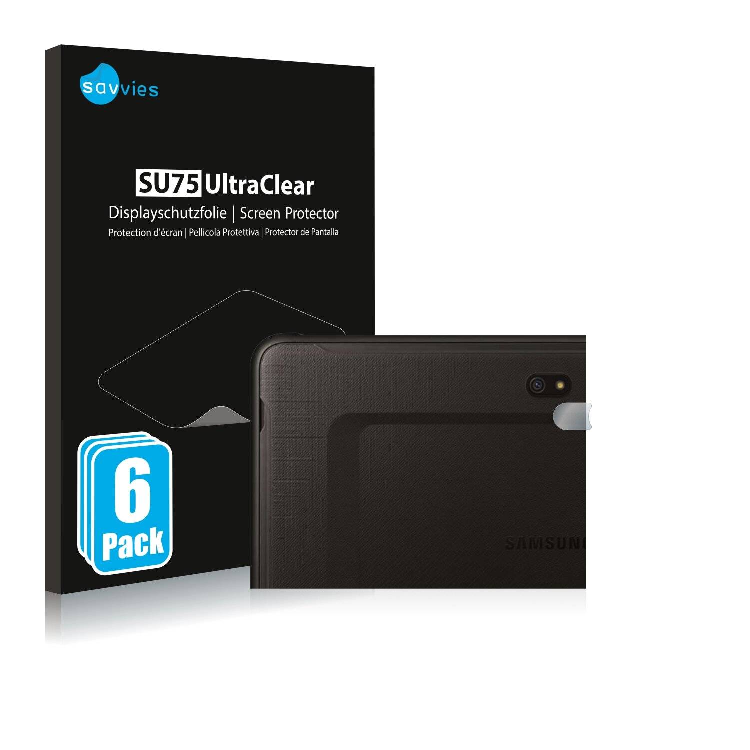 6x Savvies SU75 Displayschutzfolie für Samsung Galaxy Tab Active Pro (NUR