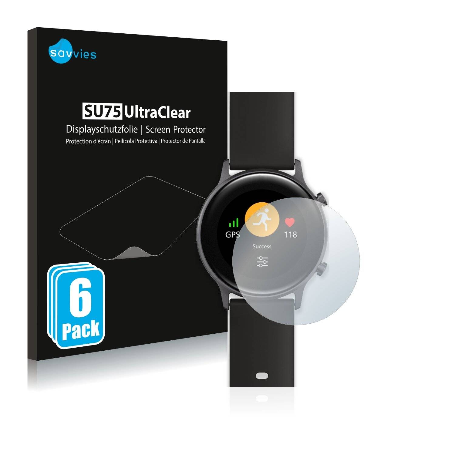 6x Savvies SU75 Displayschutzfolie für Umidigi Urun