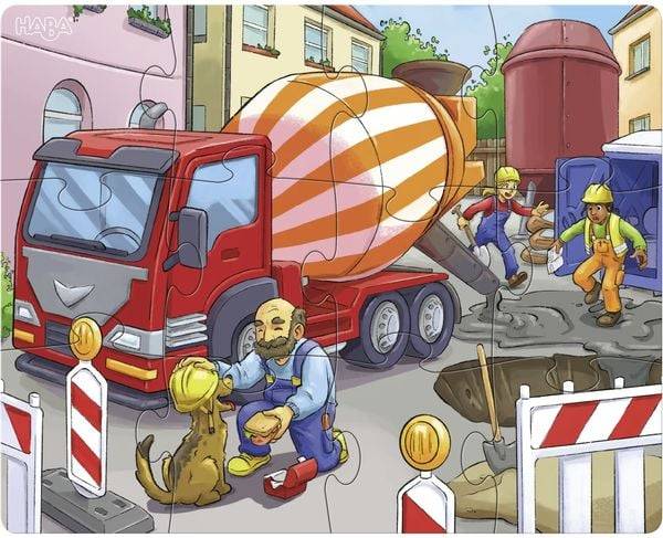 HABA - Puzzles Baustellenfahrzeuge