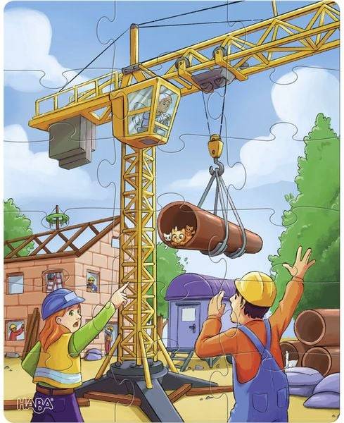 HABA - Puzzles Baustellenfahrzeuge