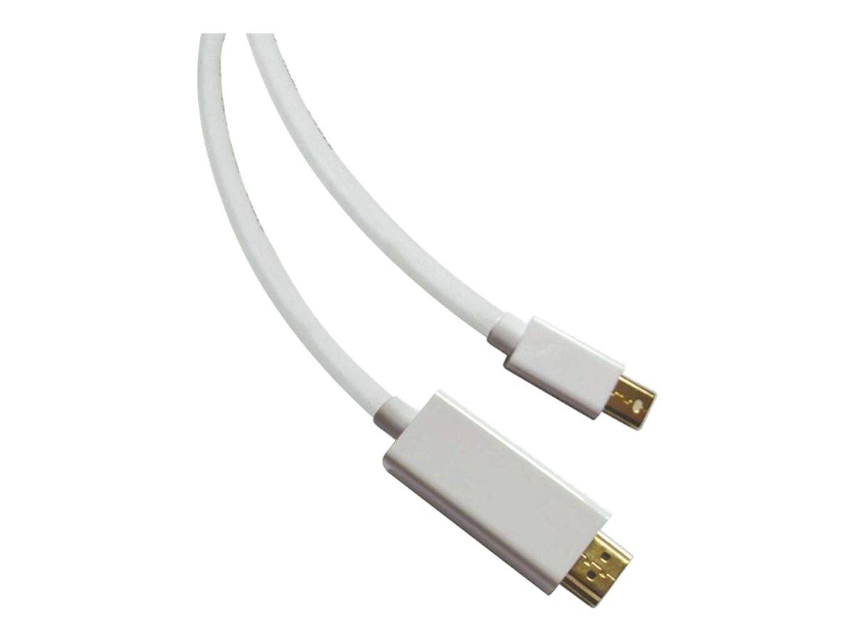 Weißes Kabel mit zwei verschiedenen Anschlüssen: ein größerer rechteckiger Stecker und ein kleinerer Micro-USB-ähnlicher Stecker auf einfachem Hintergrund