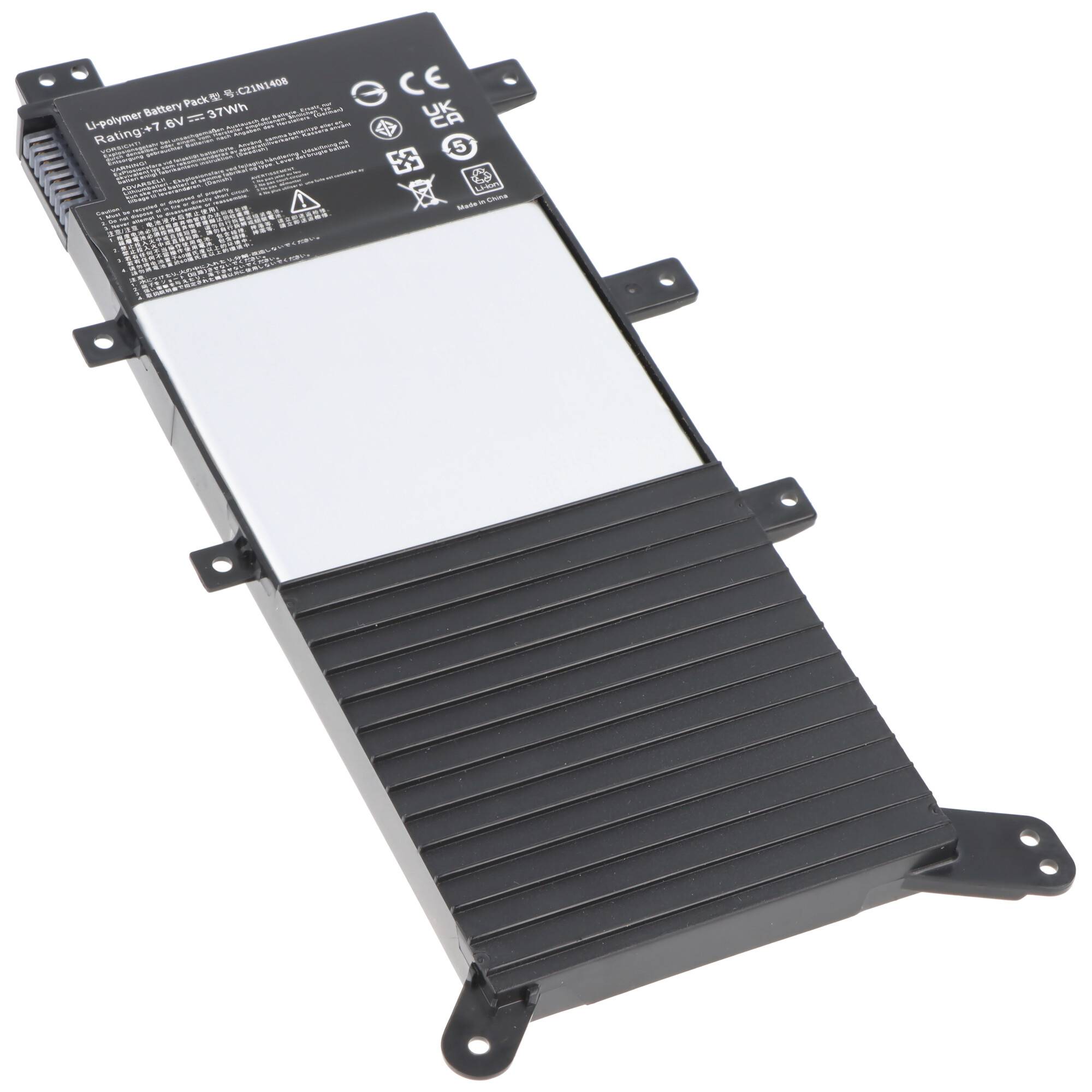 Akku passend für ASUS VivoBook 4000, Li-Polymer, 7,6V, 5000mAh, 38Wh, schwarz