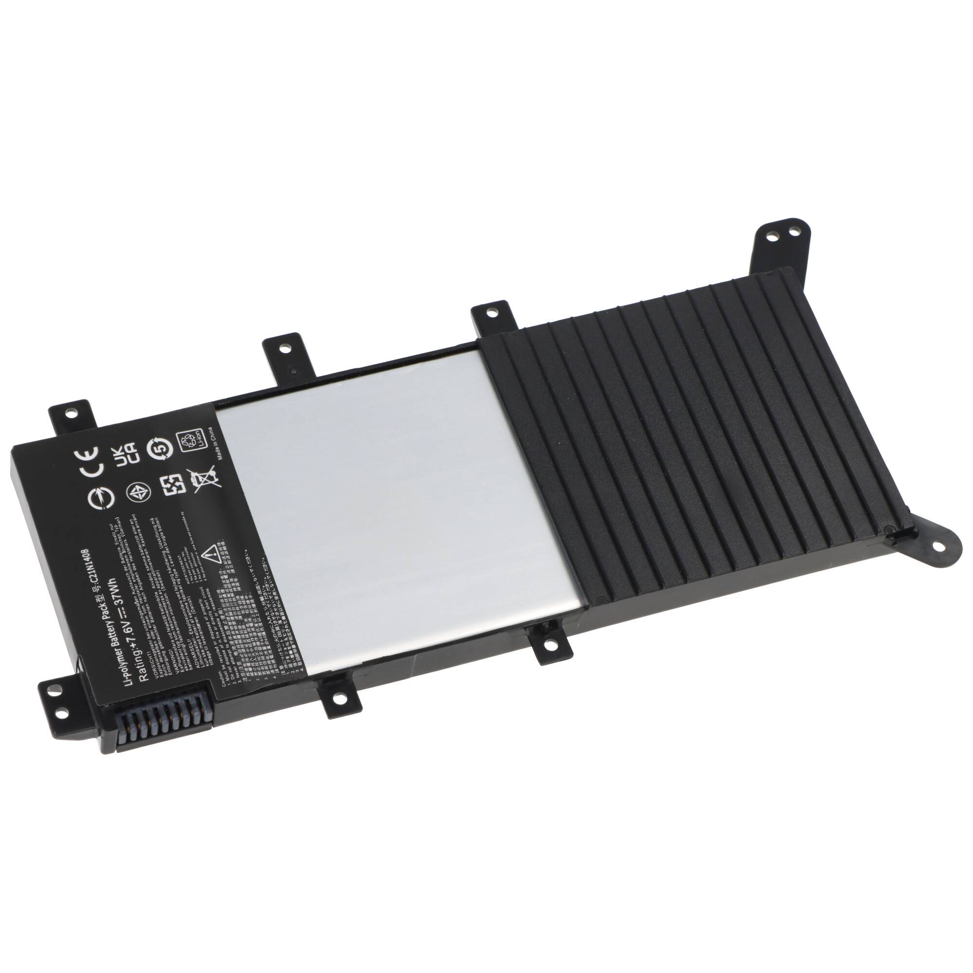 Akku passend für ASUS VivoBook 4000, Li-Polymer, 7,6V, 5000mAh, 38Wh, schwarz