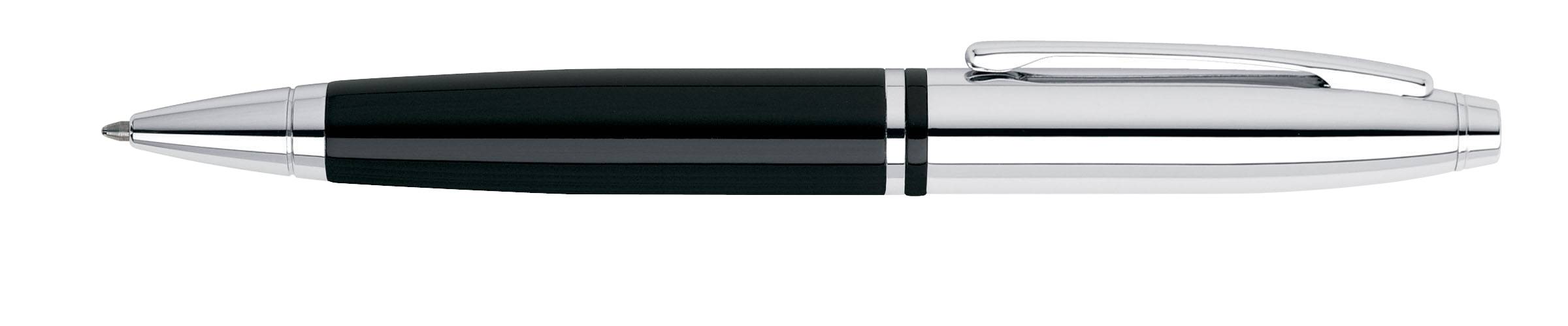 Kugelschreiber Calais Schwarzlack und Chrom in Geschenkbox