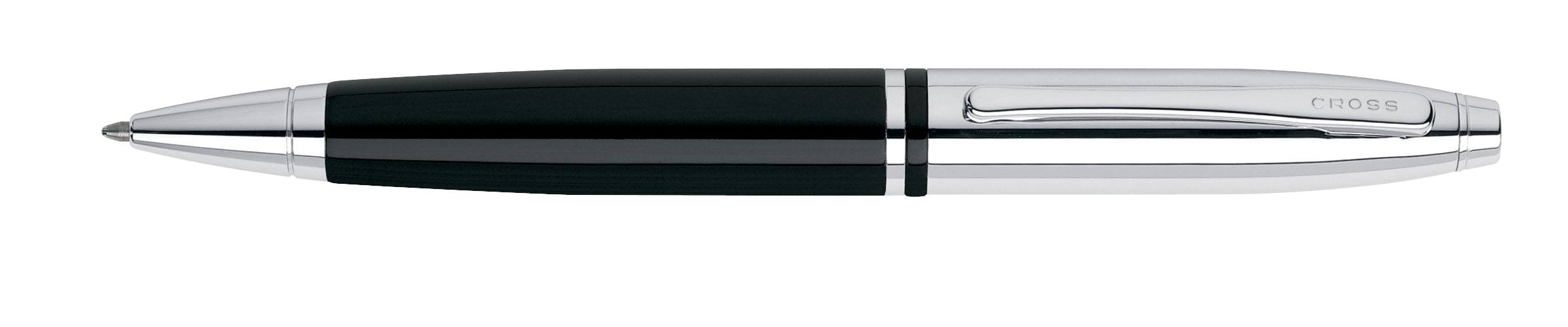 Kugelschreiber Calais Schwarzlack und Chrom in Geschenkbox