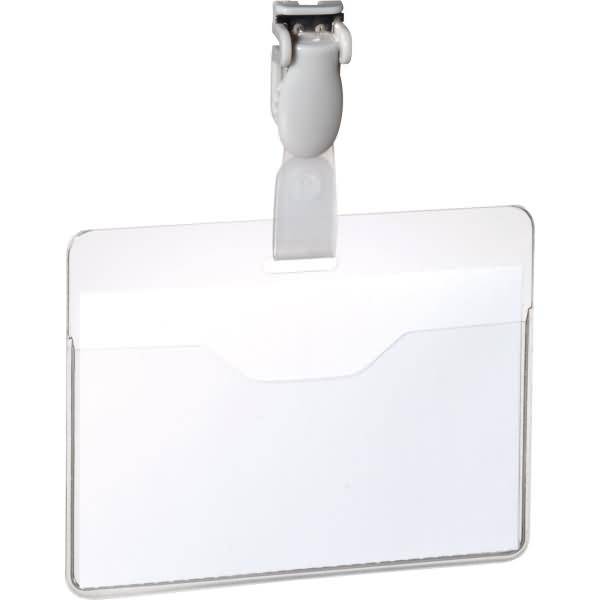 Namensschild 814719 60x90mm transparent 25 Stück